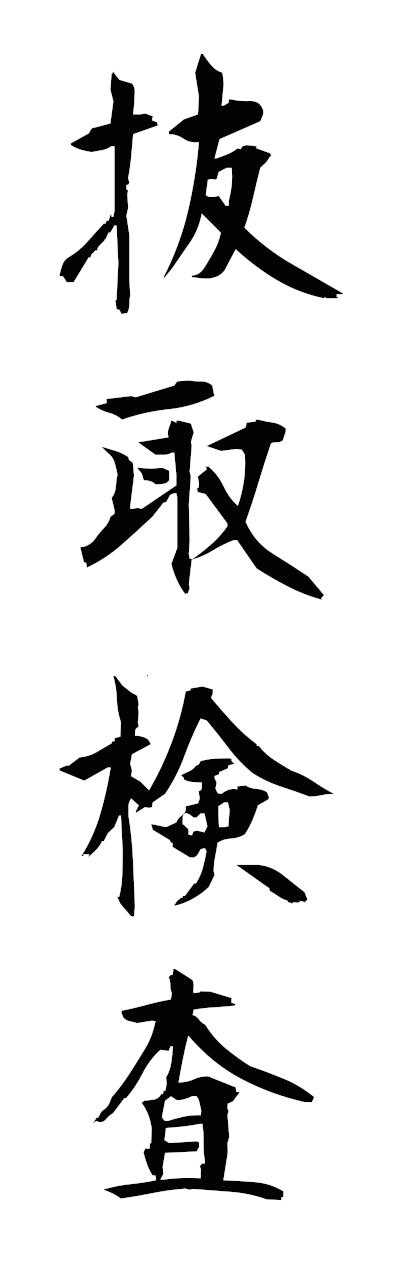 n3/n30012抜取検査nukitorikensa