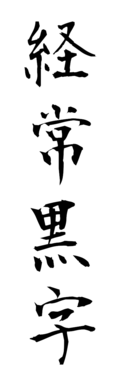 経常黒字