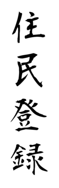 住民登録